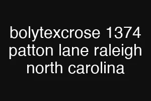 bolytexcrose 1374 patton lane raleigh north carolina